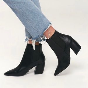 Black ankle boots